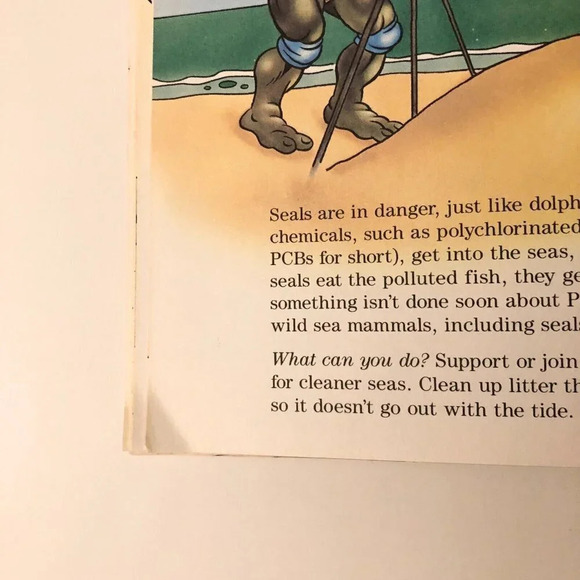 Vintage 1991 TMNT Teenage Mutant Ninja Turtles ABCs For a Better Planet Book - Picture 15 of 16